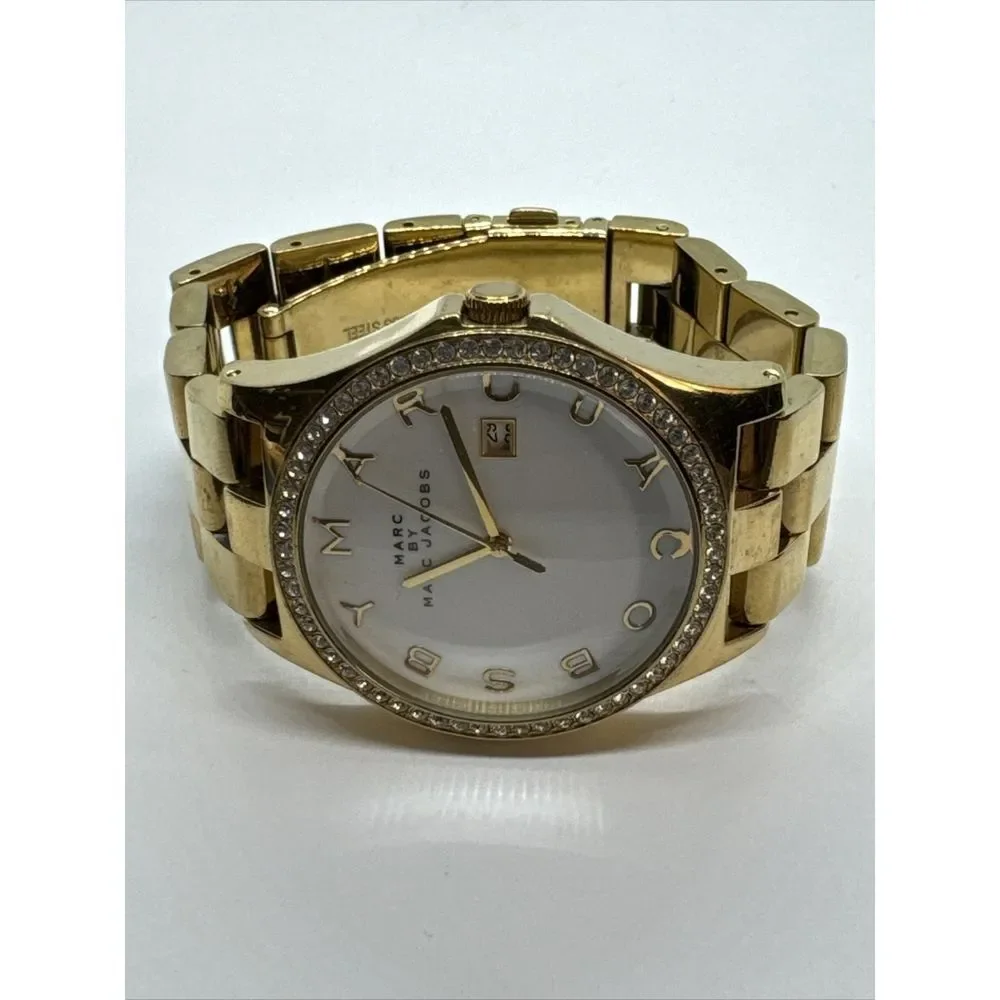Marc Jacobs MBM3045 Women's Gold Stainless Steel Analog Dial Quartz Watch JNA729